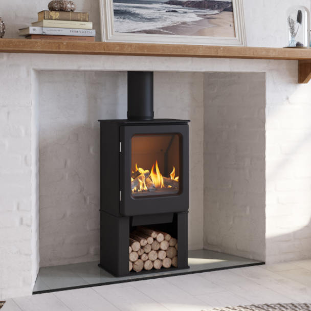 Mendip Ashcott with logstore, gas stove